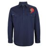 Mens Close Front Long Sleeve 150G Work Shirt Thumbnail