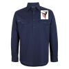 Mens Close Front Long Sleeve 150G Work Shirt Thumbnail