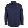 Mens Close Front Long Sleeve 150G Work Shirt Thumbnail