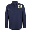 Mens Close Front Long Sleeve 150G Work Shirt Thumbnail