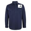 Mens Close Front Long Sleeve 150G Work Shirt Thumbnail