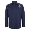 Mens Close Front Long Sleeve 150G Work Shirt Thumbnail