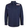 Mens Close Front Long Sleeve 150G Work Shirt Thumbnail