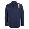 Mens Close Front Long Sleeve 150G Work Shirt Thumbnail
