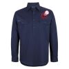Mens Close Front Long Sleeve 150G Work Shirt Thumbnail