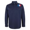 Mens Close Front Long Sleeve 150G Work Shirt Thumbnail