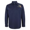 Mens Close Front Long Sleeve 150G Work Shirt Thumbnail