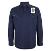 Mens Close Front Long Sleeve 150G Work Shirt Thumbnail