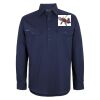 Mens Close Front Long Sleeve 150G Work Shirt Thumbnail