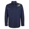 Mens Close Front Long Sleeve 150G Work Shirt Thumbnail