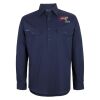 Mens Close Front Long Sleeve 150G Work Shirt Thumbnail