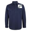 Mens Close Front Long Sleeve 150G Work Shirt Thumbnail