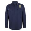 Mens Close Front Long Sleeve 150G Work Shirt Thumbnail