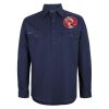 Mens Close Front Long Sleeve 150G Work Shirt Thumbnail