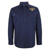 Mens Close Front Long Sleeve 150G Work Shirt Thumbnail