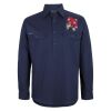 Mens Close Front Long Sleeve 150G Work Shirt Thumbnail
