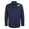 Mens Close Front Long Sleeve 150G Work Shirt Thumbnail