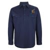 Mens Close Front Long Sleeve 150G Work Shirt Thumbnail