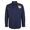 Mens Close Front Long Sleeve 150G Work Shirt Thumbnail
