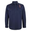 Mens Close Front Long Sleeve 150G Work Shirt Thumbnail