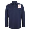 Mens Close Front Long Sleeve 150G Work Shirt Thumbnail