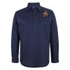Mens Close Front Long Sleeve 150G Work Shirt Thumbnail