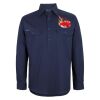 Mens Close Front Long Sleeve 150G Work Shirt Thumbnail