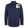 Mens Close Front Long Sleeve 150G Work Shirt Thumbnail