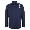 Mens Close Front Long Sleeve 150G Work Shirt Thumbnail