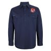 Mens Close Front Long Sleeve 150G Work Shirt Thumbnail