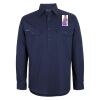 Mens Close Front Long Sleeve 150G Work Shirt Thumbnail