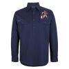Mens Close Front Long Sleeve 150G Work Shirt Thumbnail