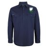 Mens Close Front Long Sleeve 150G Work Shirt Thumbnail
