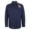 Mens Close Front Long Sleeve 150G Work Shirt Thumbnail