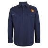 Mens Close Front Long Sleeve 150G Work Shirt Thumbnail