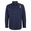 Mens Close Front Long Sleeve 150G Work Shirt Thumbnail