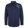 Mens Close Front Long Sleeve 150G Work Shirt Thumbnail