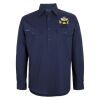 Mens Close Front Long Sleeve 150G Work Shirt Thumbnail