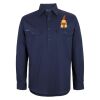Mens Close Front Long Sleeve 150G Work Shirt Thumbnail