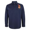 Mens Close Front Long Sleeve 150G Work Shirt Thumbnail