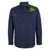 Mens Close Front Long Sleeve 150G Work Shirt Thumbnail