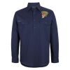 Mens Close Front Long Sleeve 150G Work Shirt Thumbnail