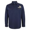 Mens Close Front Long Sleeve 150G Work Shirt Thumbnail