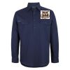Mens Close Front Long Sleeve 150G Work Shirt Thumbnail