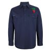 Mens Close Front Long Sleeve 150G Work Shirt Thumbnail