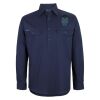 Mens Close Front Long Sleeve 150G Work Shirt Thumbnail