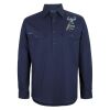 Mens Close Front Long Sleeve 150G Work Shirt Thumbnail