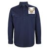 Mens Close Front Long Sleeve 150G Work Shirt Thumbnail