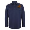 Mens Close Front Long Sleeve 150G Work Shirt Thumbnail
