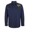 Mens Close Front Long Sleeve 150G Work Shirt Thumbnail